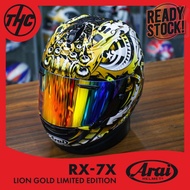 ARA1 RX-7X LION GOLD LIMITED EDITION RX7X ORIGINAL FULL FACE HELM