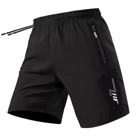 M-8XL Men's Sport Shorts Summer Sportswear Running Shorts Men Zipper Pockets Bottoms Gym Fitness Tra