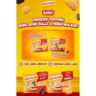 Energen Vanilla Flavor Topping Beng Beng Balls Roma Malkist Sachet/