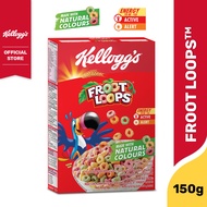 เคลล็อกส์ ฟรูตลูปส์ 150 กรัม Kelloggs Froot Loops 150 g ซีเรียล ซีเรียว ซีเรียลธัญพืช ซีเรียลผลไม้ คอนเฟลก ขนมกินเล่น