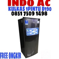 BARANG TERLARIS KULKAS AQUA 1PINTU D190 (PROMO DEPOK) READYY