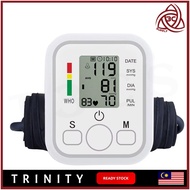 White Color Blood Pressure Monitor Device Automatic Digital LCD Monitor Arm Test Monitor BP Cuff Mea