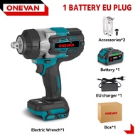 ประแจกระแทกไฟฟ้าไร้แปรงถ่าน 2800N.M 2800W impact wrench ประแจกระแทกไร้สาย 1/2 นิ้ว พร้อมไขควงสำหรับแ