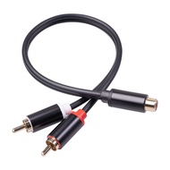 RCA Cable 2 RCA Male to 1 RCA Female Adapter Audio Cable Aux Cable for Edifer Home Theater DVD VCD Headones