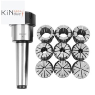 10Pcs ER32 Spring Collets Set 2/4/6/8/10/12/16/18/20mm + MT3  ER32 Collet Chuck Morse Taper Holder