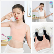 �PTU�❤ 6-12Y Teenager Girls Training Bra Cotton Girl Bra Top Skin-friendly Lingerie Vest rela Camiso