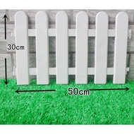 Rental of fence and fake grass patch
