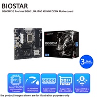 BIOSTAR B660MX-E PRO INTEL B660 LGA1700 M.2 4DIMM DDR4 VGA HDMI DVI 12TH GEN mATX MOTHERBOARD