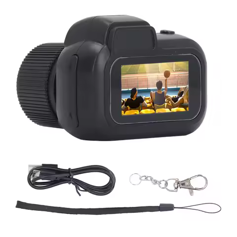Kids Digital Camera Color Screen USB Recording Compact Video Camera 180mAh for Outdoor for Kids