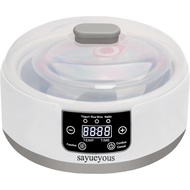 Genuine Sayueyous Yogurt Maker with Adjust Temp(32°C-45°C/90°F-113°F)&Time(1-99h) and PP Lid,Celsius