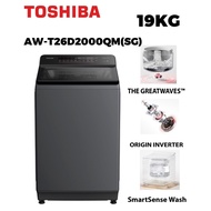Toshiba 19Kg Inverter Top Load washing machine AW-T26D2000QM //SHARP 20KG TOP LOADING WASHING MACHIN