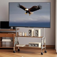 [48H Shipping] Flexible and Stylish Mobile TV Stand with Wheels for Living Room and Bedroom, Suitabl