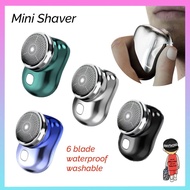 Mini Shaver Portable Electric Shaver Waterproof USB Rechargeable Electric Shaver