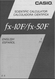 Casio fx-50F用戶說明書