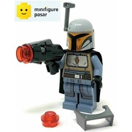 sw1077 Lego Star Wars The Mandalorian 75267 - Mandalorian Tribe Warrior Female Grey Minifigure - New