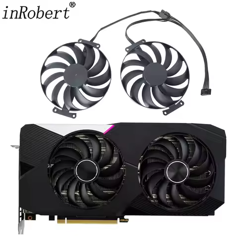 Video Card Fan For ASUS Dual GeForce RTX 3070 OC Edition 95MM T129215SU RTX3070 Graphics Card Replac