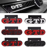 3D Metal Car Front Grill GTD Logo Rear Trunk Sticker Emblem Badge For Volkswagen VW Golf 4 5 6 7 7 M