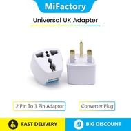 Universal Power Adapter 2 Pin To 3 Pin Adaptor UK  Plug Adapter Plug Converter Travel Adapter