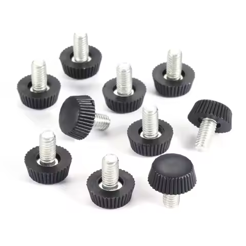 10Pc M6*10mm Thread Height Adjustable Leveling Chair Leg Feet Furniture Mat Screw-in Base Sofa Bed C