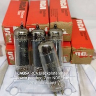 6AQ5A RCA Black Plate Power penthod Tube 7 Legs NOS/NIB
