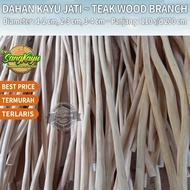 Teak Wood Branch 175 cm Teak Wood Branch macrame craft decoration - 1 - 2 cm, 110 cm