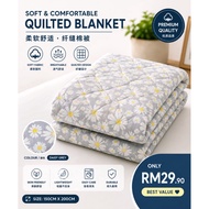 Cotton Blanket Quilt Comforter Set Queen Super Soft Quilt Comforter Single Washable Cotton Quilt Sel