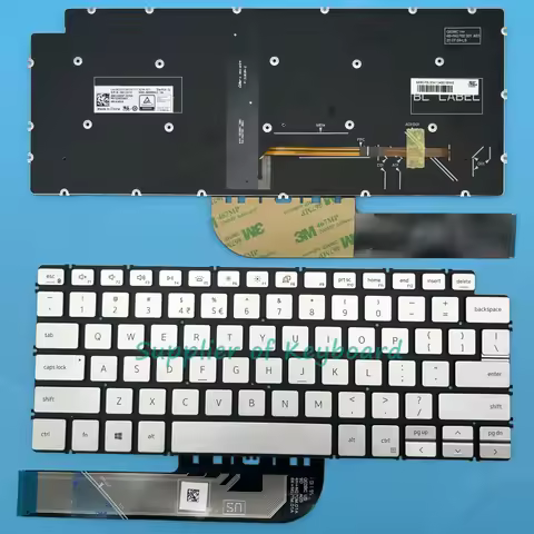 NEW English/Spanish/Brazilian Portuguese Keyboard For Dell inspiron 7390 2 in 1,7391 2 in 1,7405 2 i