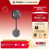 Amgras MagFan mobile phone magnetic fan portable desktop bracket kipas handheld adjustable speed bac