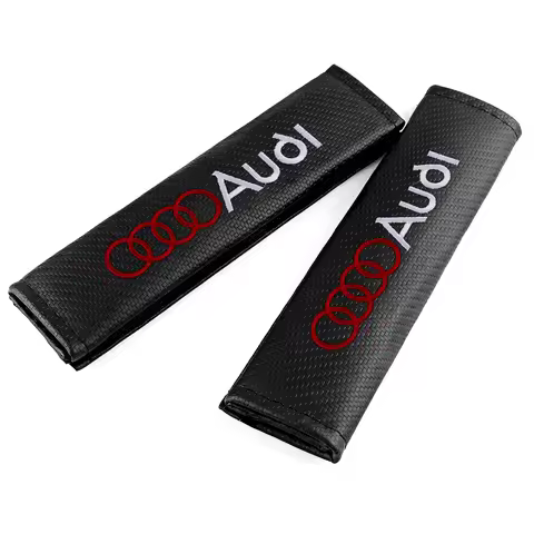 Car Seat Belt Cover Shoulder Protector Pads Valve Cap for Audi A4 B8 B6 Q9 B7 A3 8P 8V Q5 A5 Q7 A6 R