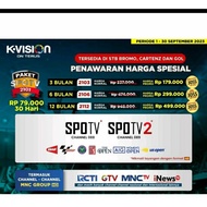 paket spotv k-vision kvision motogp, badminton spbnvb 3219bu