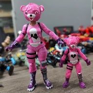 Genuine Bulk Goods Fortnite Night 12cm Fortnite Pink Bear Figure Figure Joint Movable