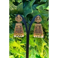 Gopuram Premium Indian Jhumka Earrings | Traditional Ethnic Jewellery | Bridal | Party Wear