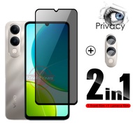 4in1 Privacy Protective Glass For Vivo Y29s Y29T Y04 4G Lens Screen Protector 9H Hardness Anti Scrat