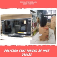 tv semi tabung 24 inch polytron 24d123 khusus banjarnegara