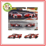Hot Wheels Premium 2-Pack Porsche 935 / 2018 Porsche 935 Vehicle Toy Die-Cast Car Ages 3+ Red JHW51[