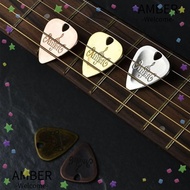 AMBER1 Metal Guitar Pick, Electric Guitar Bass Sparkling Guitar Pick Acoustic Guitar Picks, Replacement Electric Guitarra Accesorios Triangular design Plectrum Ukulele Picks