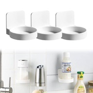 Self Adhesive Bottles Holder Tray Bathroom Storage Rack Wall Mounted Hand Soap Dispenser Tray Kitchen Spice Bottle Support Bathroom Counter Storage