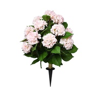 Hot-selling Hydrangea Simulation Green Plant Pink Hydrangea Ground Insert Potted Plant Fake Flower S