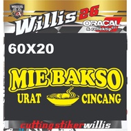 WRITING STICKER MEATBALLmie, VEIN & CHOPPING WRITING STICKER FOR SALES NAME