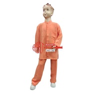 Baju Kafa Lelaki Warna Oren (Baju & Seluar 1 Set - Stock Clearance)
