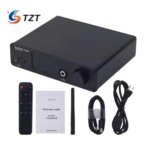 TZT Rod Rain Audio AK4499EX AK4499 DAC Headphone Amplifier (Standard Version with Four 5532 Op Amps/
