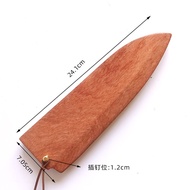 21cm Japanese Chef Knife Sheath Deba Knife Blade Guard Wood Saya Sushi Cover Case Walnut Wood Storag