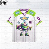 Toy Story Ice Hocky Player T Shirt Buzz Lightyear Kids Short Sleeve T-Shirts Breathable Quick-drying