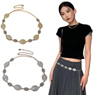 Women's Chain Belt Fashion Engraved Metal Belt Women's Retro Chain Belt Women's Chain Belt