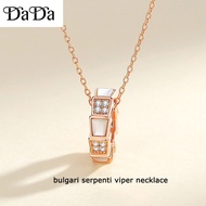 emas 916 original malaysia rantai leher perempuan gold necklace womens white mother snake bone set d