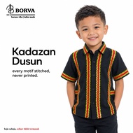 V3 Kadazan Dusun Traditional Clothes Baju Tradisional Sabah Borneo Lelaki Kids Corak 100% Sulam