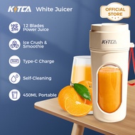 [KITCA] 450ML Portable  Electric Juicer | 12 Blades | Wireless Travel Blender Cup | USB Charging |  