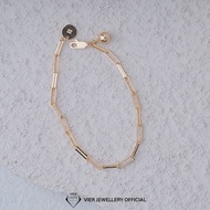 Vion S925 Bracelet 10501, 925 Silver Gold Plated Bracelet, Gold Plated Silver Bracelet