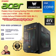 #1665 *CLEARANCE STOCK* ACER PREDATOR ORION X POX-655-14700W11 32GD5 1TB SSD  RTX 4080 RTX4080 SUPER