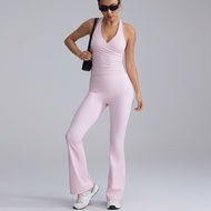 【LASYYOGA】Sports Pants Women's High Waist High Elastic Hip Lifting Wide Leg Pants Yoga Dance